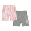 Girls Tie Dye Slim Cycling Shorts (Pack of 2)