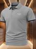 Men's Ultra-Light Summer Polo Shirt Cool Breathable Short Sleeve Casual Lapel Top for Vacation & Outings