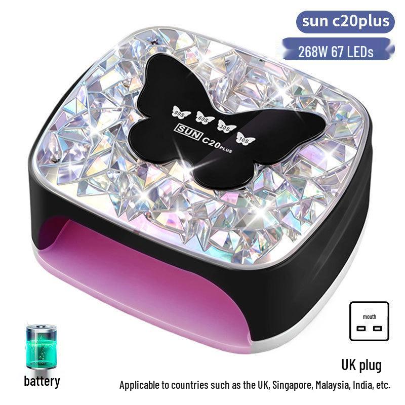 256W High Power UV/LED Dual Light Nail Curing Lamp
