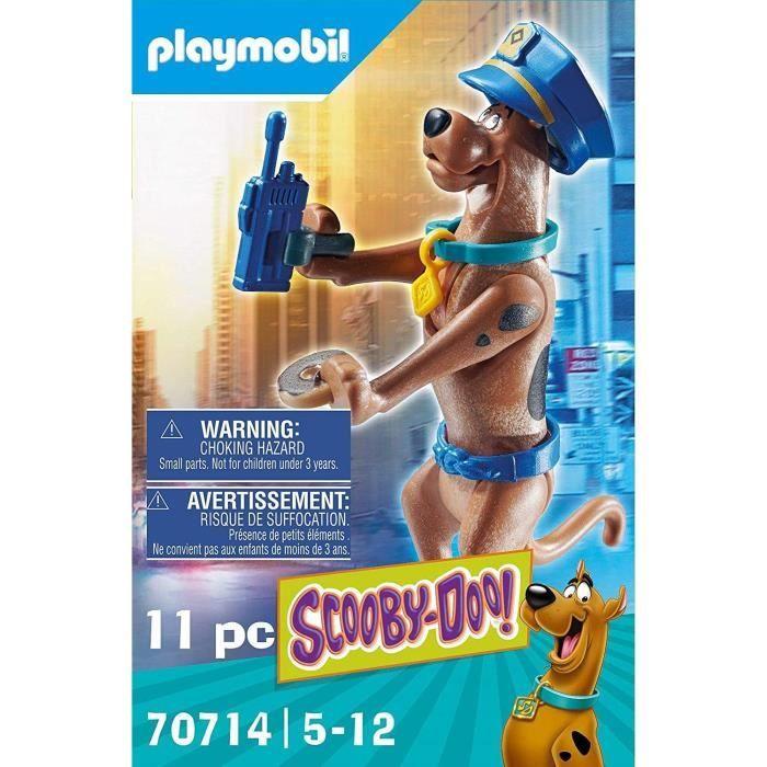 PLAYMOBIL - 70714 - SCOOBY-DOO! Policier - Figurine de collection Scooby-Doo en tenue de policier