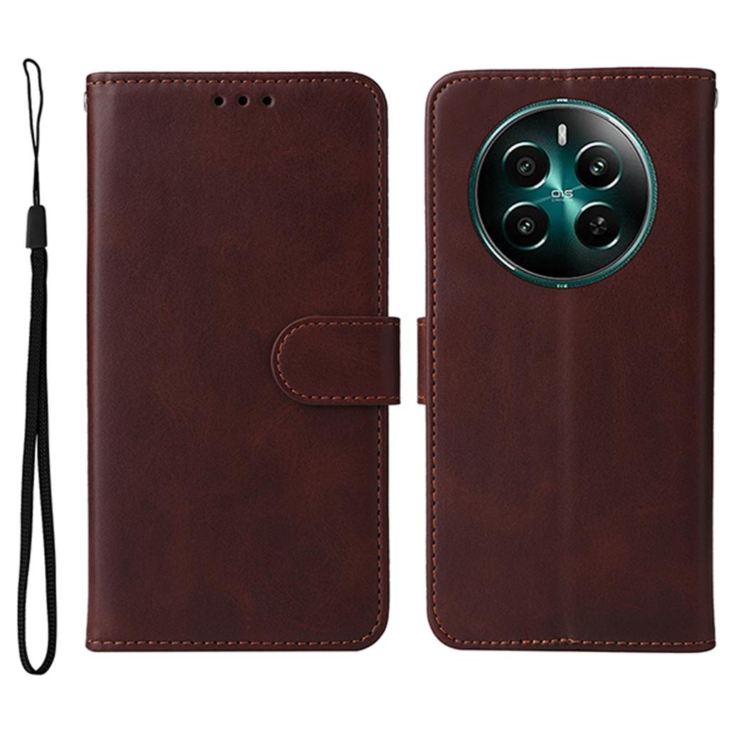 For Realme 12 4G/12+ 5G Case Viewing Stand 3 Card Holder PU Leather Phone Cover