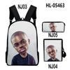 Classic Popular Vince Staples 3D Print 3pcs/Set Pupil School Bags Laptop Daypack Backpack Inclined Shoulder Bag Pencil Case