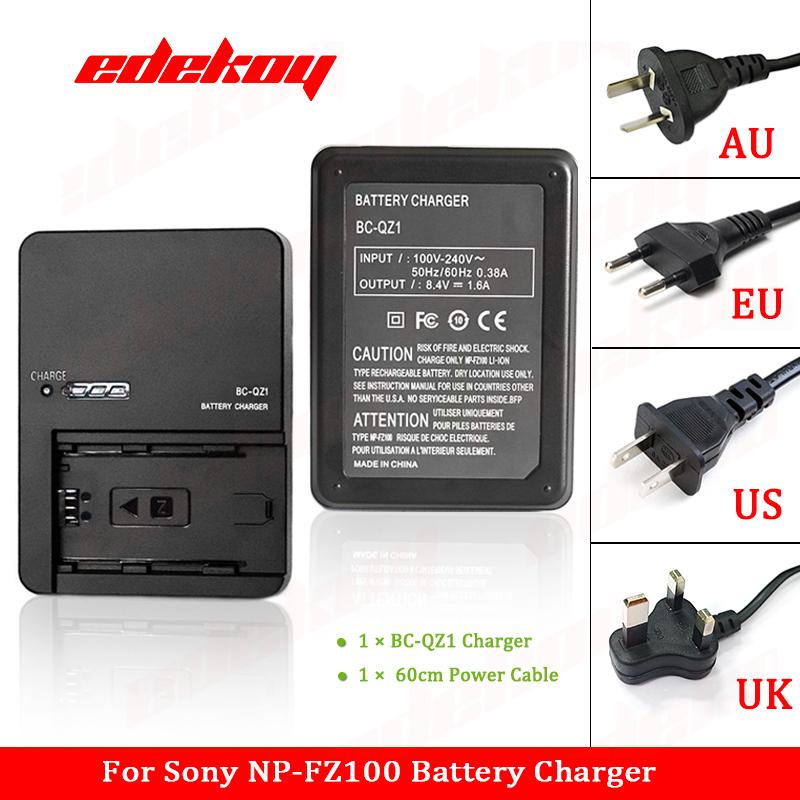 BC-QZ1 Camera Battery Charger NP-FZ100 For Sony ZV-E1 FX30 A1 A7C A7CII A7CR A7S III A7R III IV A6600 A6700 A9R A9S 9 II A99 III