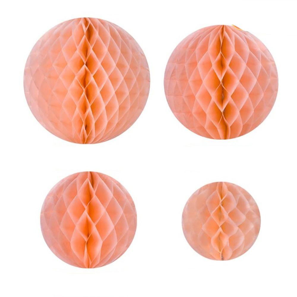 Red Tissue Paper Lantern Tissue Paper Honeycomb Design Honeycomb Ball Atmosphere Scene Making Wedding Decorative Balls