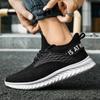 Men's Shoes plus Size Summer Flying Woven Hollow Breathable Sports Casual Shoes Men's Lightweight Trendy Running Men's Shoes
