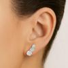AAA White Opal Gemstone Gold Stud Earring, Ethiopian Opal Gemstone Stud Earring, October Birthstone Silver Earrings, Delicate Gift for Her