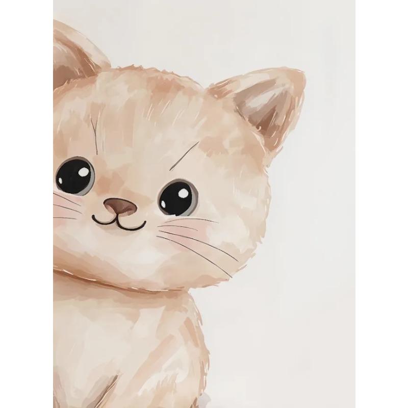 Cute Watercolor Animals Bunny Hamster Koala Zebra Posters Canvas Printing Modern Wall Art Picture for Kidy Room Home Decor Gifts