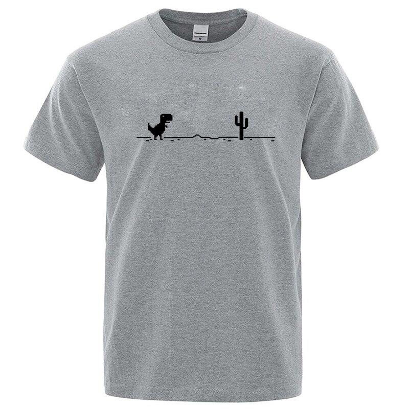 

Men s T-shirts Printed Dinosaur Cactus Funny Tops Summer Cotton T-shirt for Men Casual O-Neck Tee Shirts Streetwear Basic Top 5XL