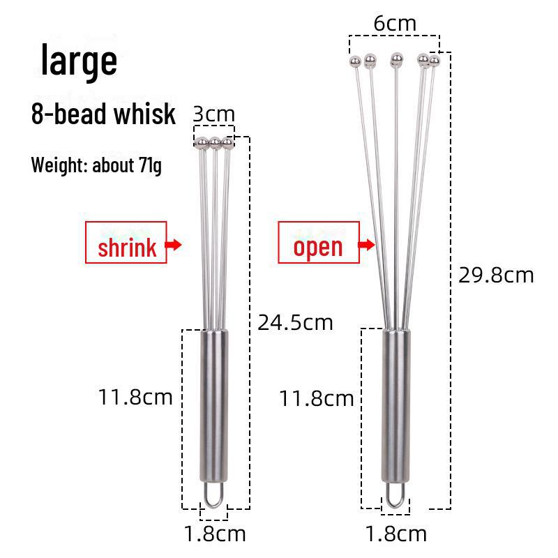 Creative Stainless Steel Handheld Egg and Batter Mixer with Printable Logo