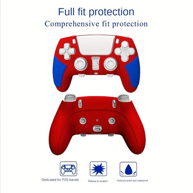 PS5 Elite Game Handle Protective Case with Dual Color Silicone Soft Shell for Anti Slip, Anti Scratch and Thickening Design