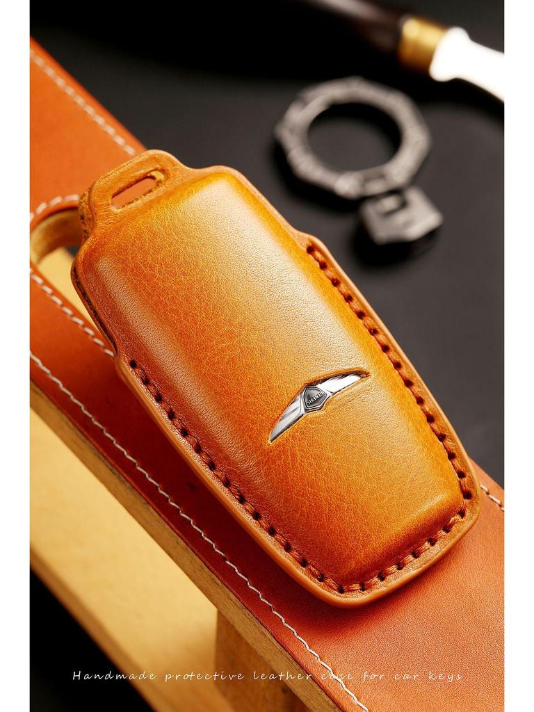 Premium Leather Key Cover for Genesis GV80