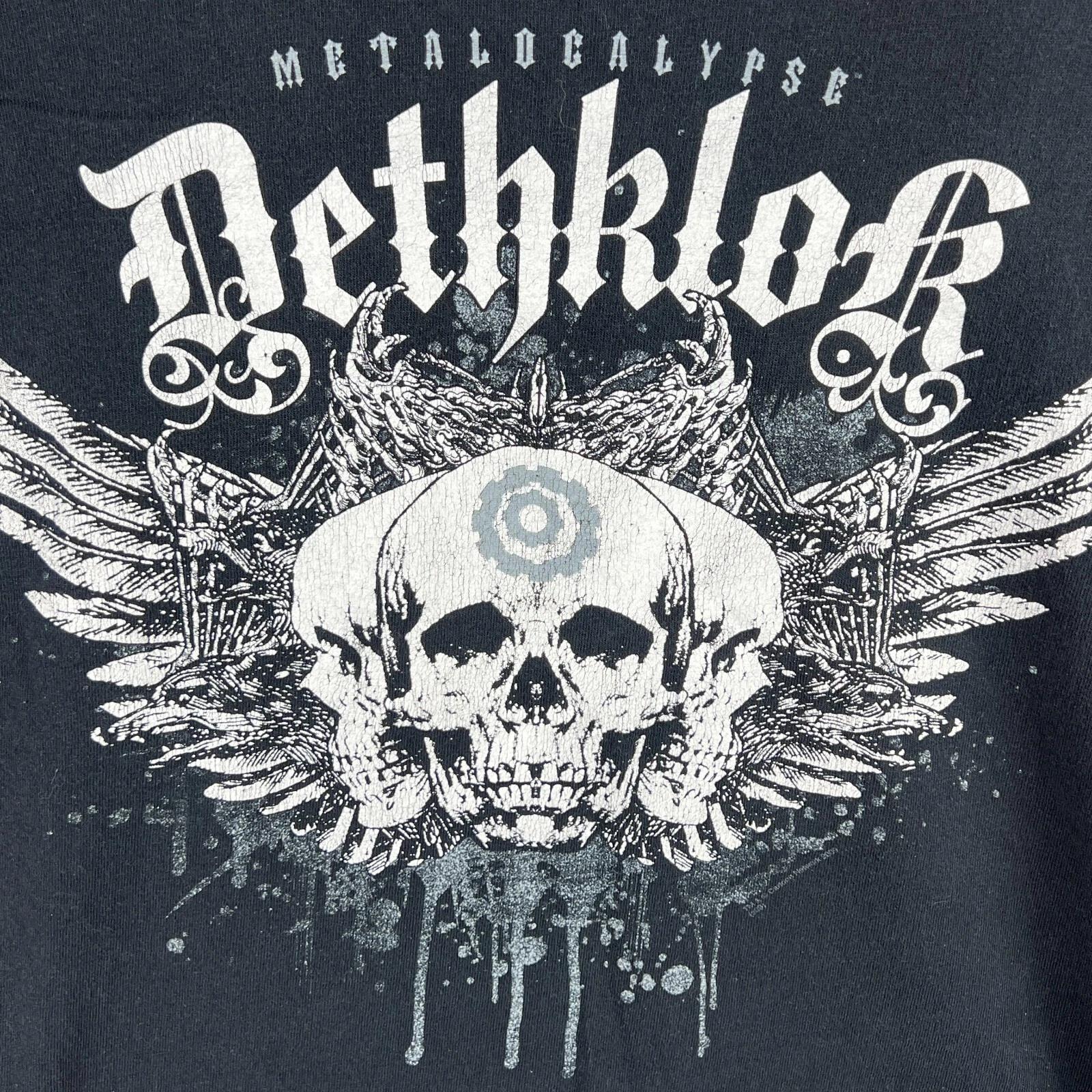 Винтажная футболка Metalocalypse Dethklok Adult Swim NT199 БЕСПЛАТНАЯ ДОСТАВКА 2XL