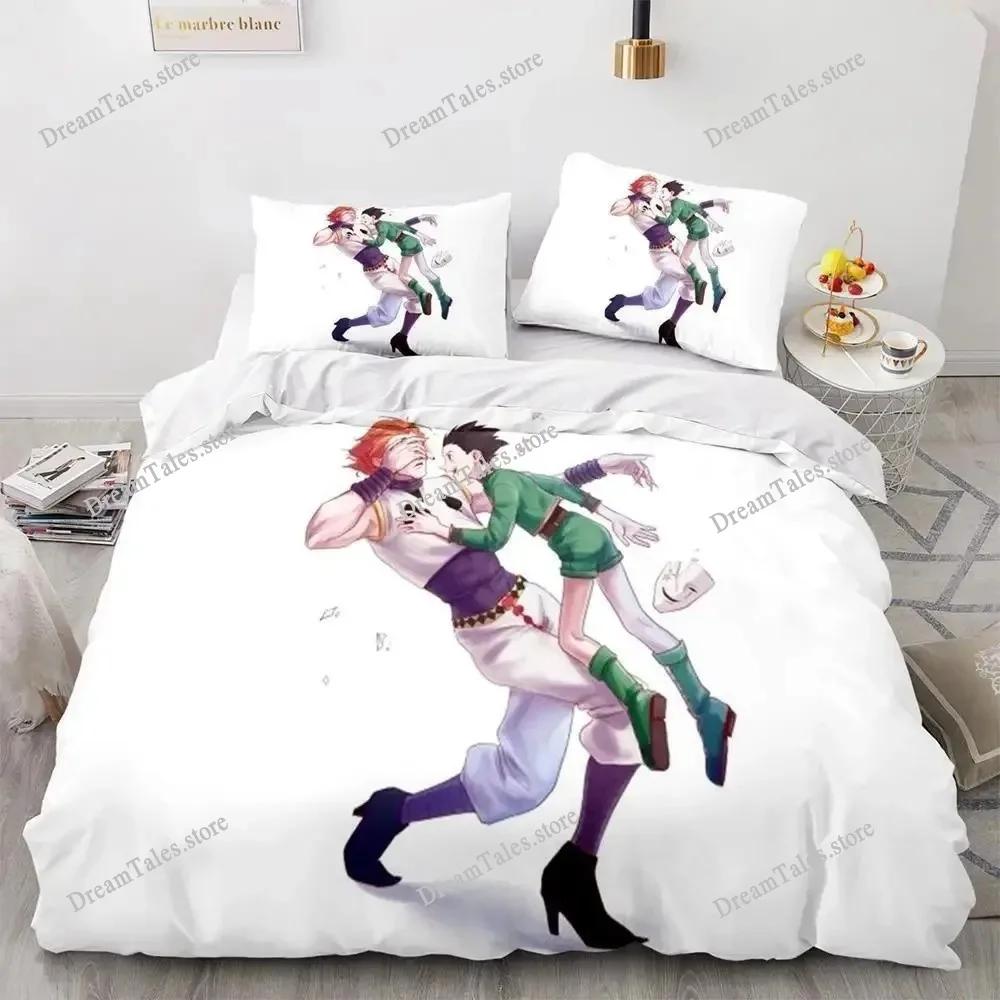3D Printed Anime Hunter × Hunter Bedding Set Duvet Cover Bedroom Comforter Single Twin King _Size Quilt Cover Home Textiles