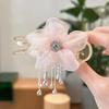Diamond Flower Hair Claw Clip - Elegant Updo Accessory for Women