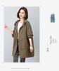 2024 Plus-Size Mid-Length Hooded Trench Coat for Women: Loose, Casual, and Fashionable Spring/Autumn Style Outerwear for Moms.