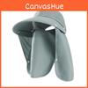 Breathable Polyester Sun Shield Hat With Detachable Flap For Beach And Camping Adventures