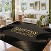 Led Zeppelin Design Crystal Velvet Rug Soft Decorative Mat for Bedroom Entrance