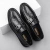 Fashion High Quality Men Casual Leather Shoes Fashion Flat Designer Business Shoe Comfy Antiskid Driving Loafers Soft Bottom Office Shoe
