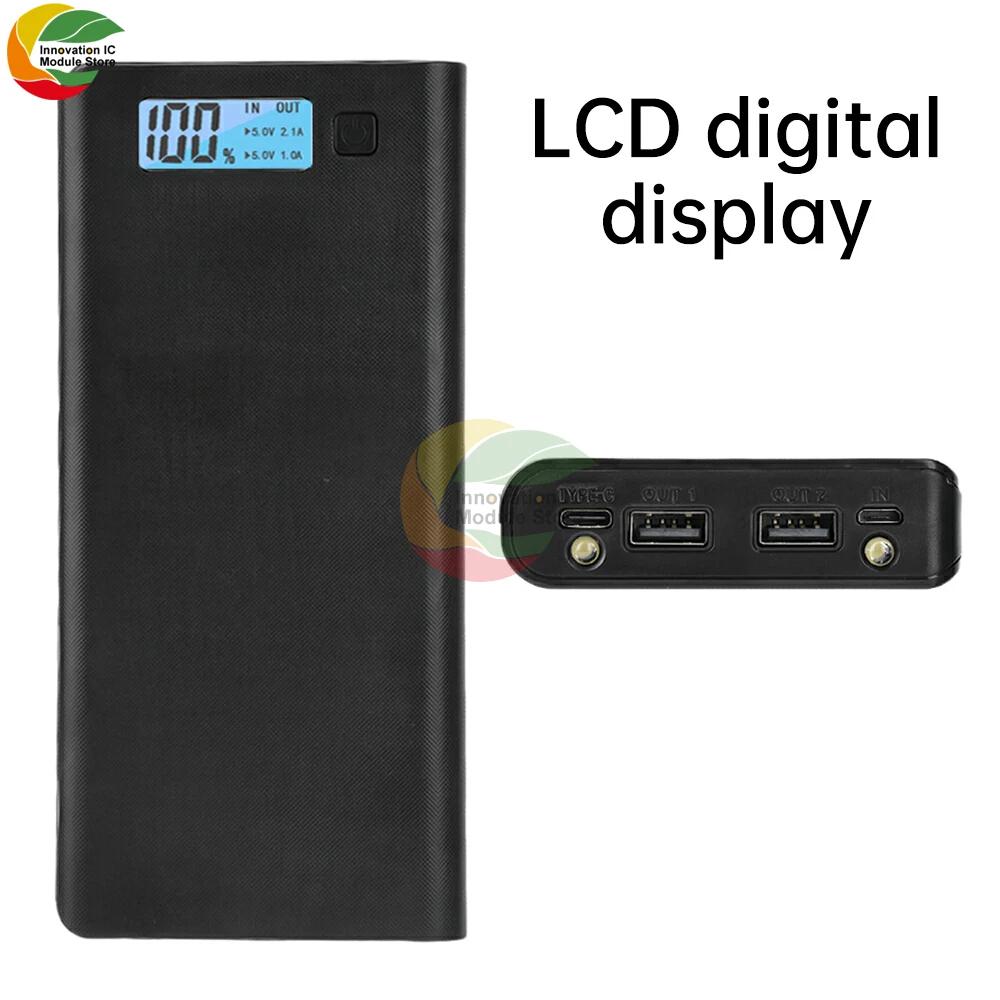 Pouzdro na Power Banku pro 8*18650 Baterie, Dva Porty, DIY Skořepina pro Chytré Telefony s LCD Displejem, Funda para Power Bank