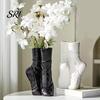 Ballet Pointe Shoe Decor Shoes Flower Vase Modern Floral Arrangement Table Centerpiece Abstract Art Dancing Unique Decorative for Coffee Office Shelf