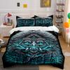 Glowing Tribal Face Motif. Bedding Sets Duvet Cover Sets Duvet Covers Pillowcases(1 * Duvet Cover 2 * Pillowcases Without Duvet Insert)