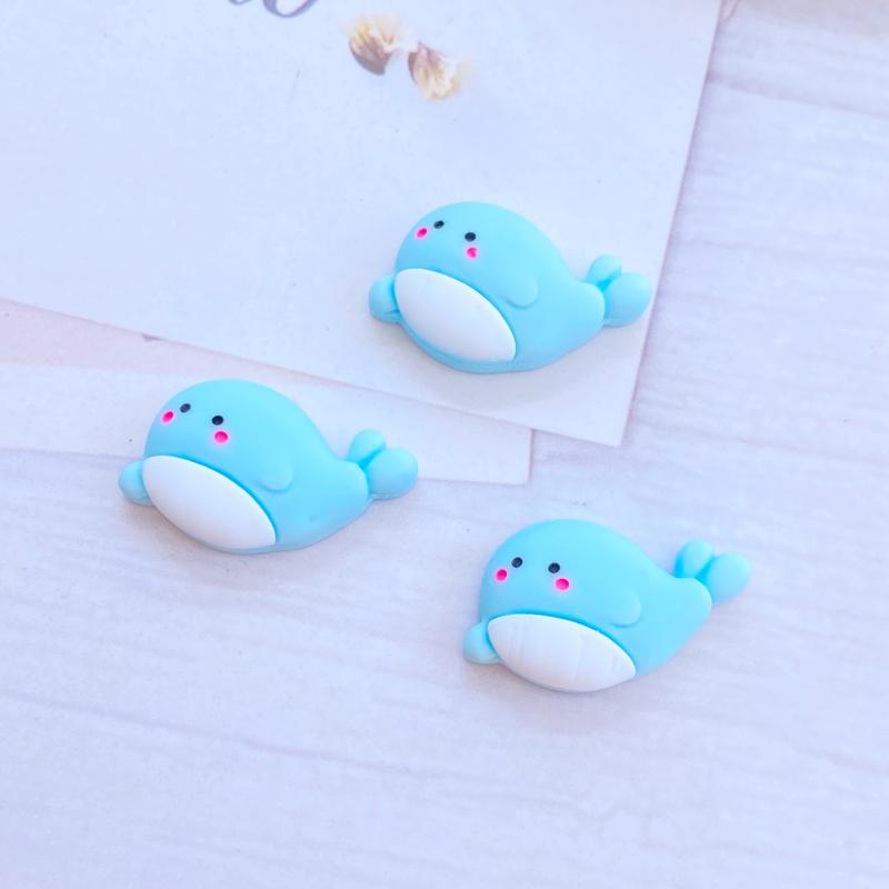 10Pcs New Mini Cute Marine Animal Series Flat back Resin Cabochons Scrapbooking DIY Jewelry Craft Decoration Accessorie