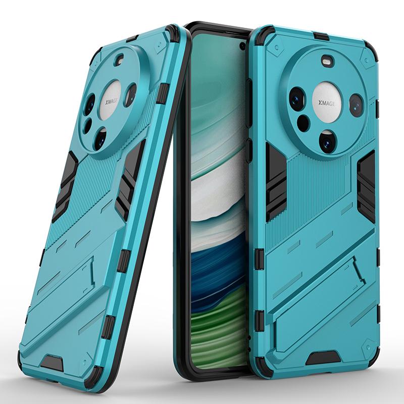 

Для Huawei Mate 60 50 50E 40 40E Pro Plus Punk Armor противоударный бампер прочный прорезиненный ПК в комплекте подставка держатель чехол чехол Mate 60 Pro Plus синий