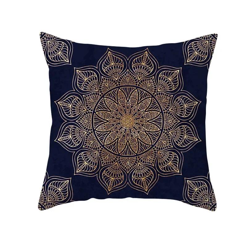Decoración del Hogar Dormitorio Cama Doble Cojín Luury Funda de Almohada de Diseñador para Sofá Rojo Indio Boho Étnico,(2)