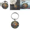 Elegant Glass Keyring With Sun Moon Design Rechargeable Key Holder For Office Use
