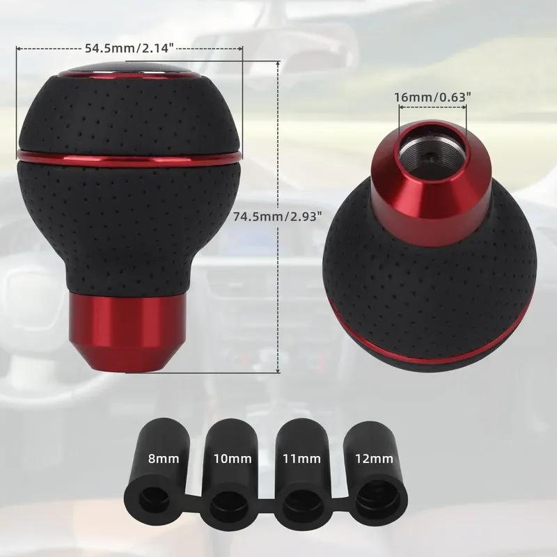 5-Gang-Aluminium-Universal-Auto-Schaltknauf M8 M10 M11 M12 für Schaltgetriebe Automatik-Schalthebel