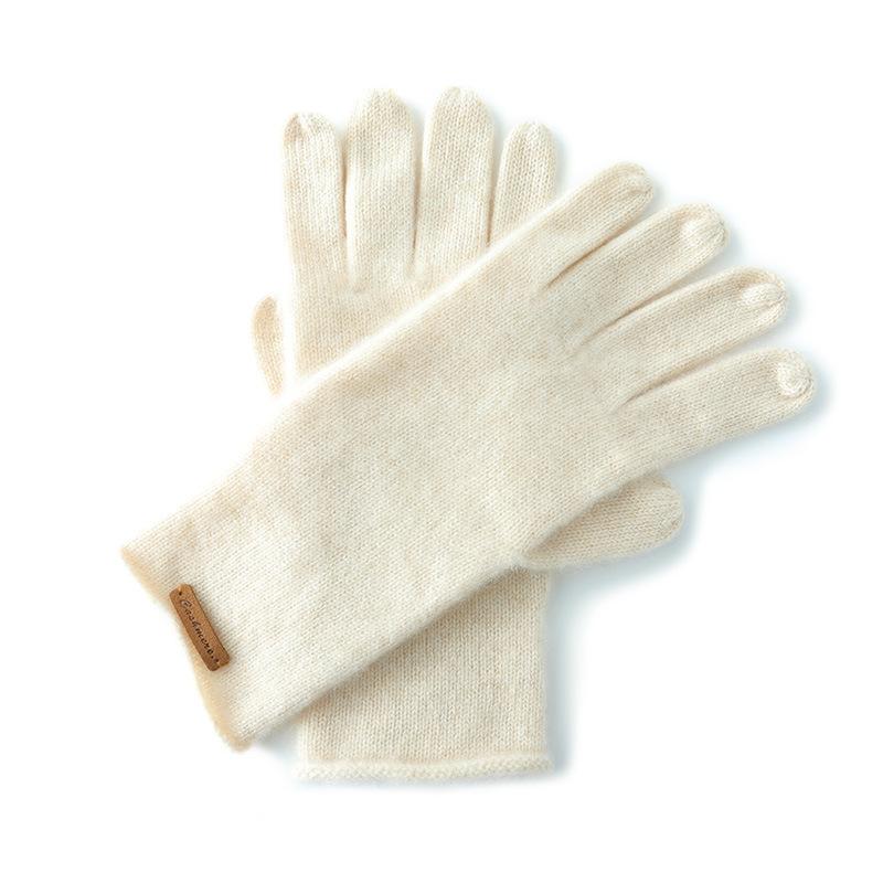 Gloves Cashmere Autumn and Winter New Unisex Striped Warm Cycling Windproof Knitted Five Fingers