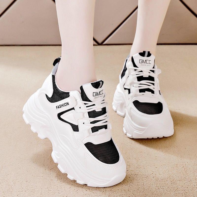 Buty damskie Dad Shoes Summer Small White z podnoszącą wkładkę Buty damskie Summer Breathable Mesh Student Sneakers