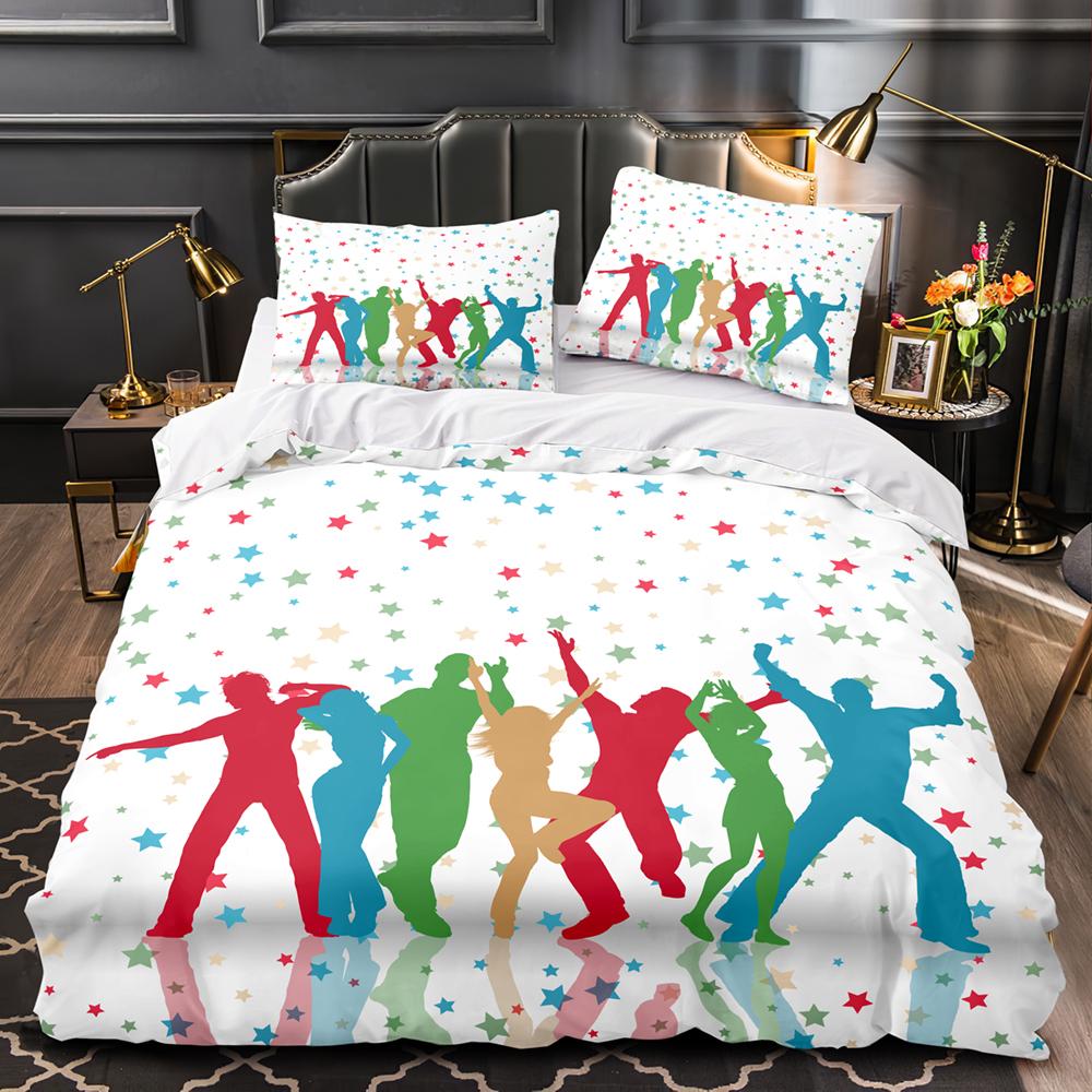 Madden DJ Bedding Set Single Twin Full Queen King Size Kawaii Bed Set Aldult Kid Bedroom Duvetcover Sets 3D Print Rainbow