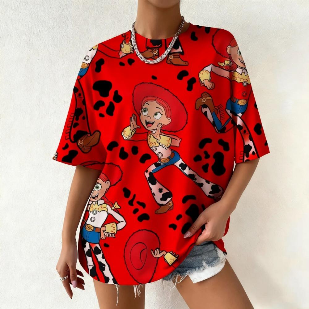 Women's Toy Story Jessie Summer Casual Children T Shirts Kid Adults Parent Child Quick Dry Boy T Shirt Men Women Tee Top