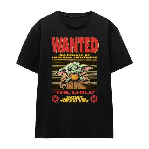 Star Wars The Mandalorian Womens/Ladies Cutest Bounty Wanted Grogu Long-Sleeved T-Shirt