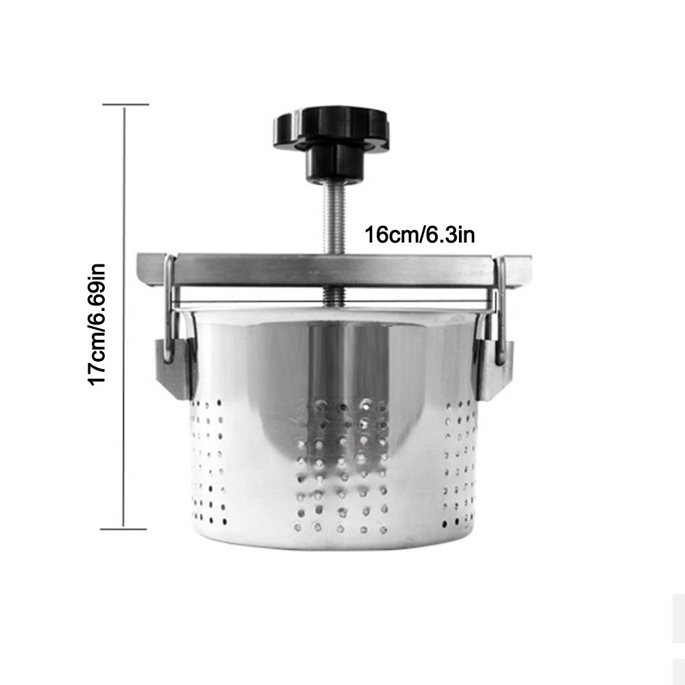 Portable Stainless Steel Vegetable Stuffing Squeezer 1.5L Manual Dumpling Stuffing Squeezer Vegetable Drainer