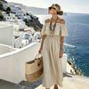 2026 European and American Cross-border Amazon Early Summer Exquisite Explosion One-word Shoulder Short-sleeved Dress