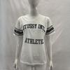 T-shirt tendance à imprimé lettre et grille respirante, style hip-hop, pour homme et femme, printemps/été