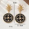 Light Luxury Trend Simple Button Design Earrings Fashion Niche Versatile Earrings Retro Classic Earrings