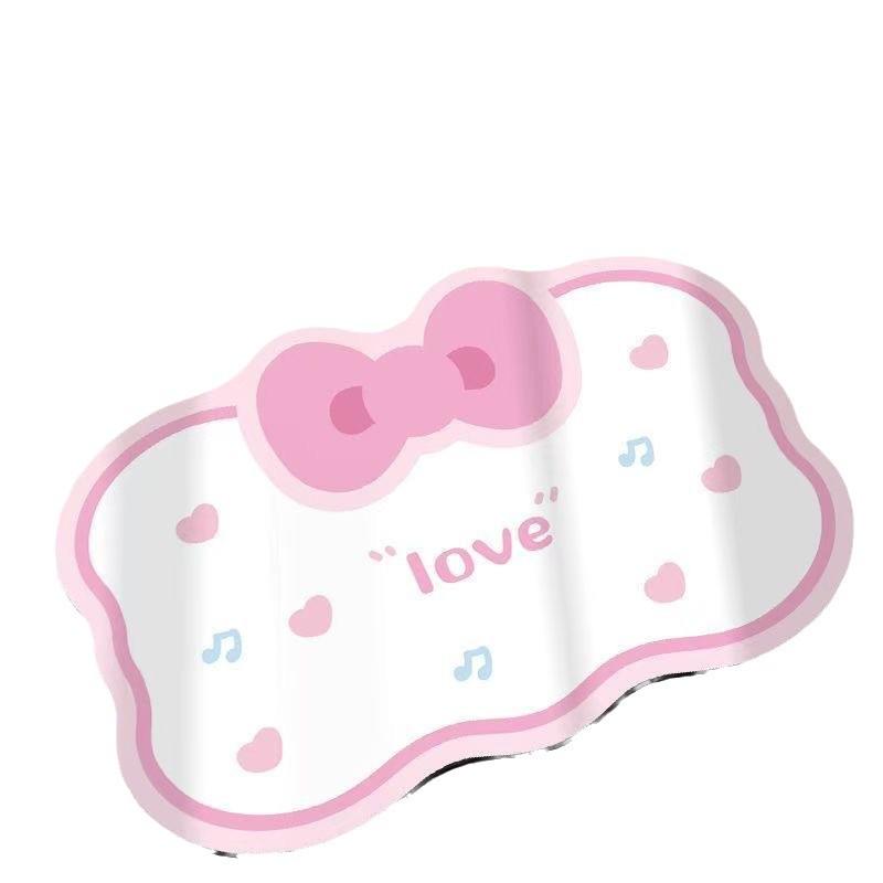 Cute Bowknot Diatomaceous Earth Bathroom Mat - Water Absorbent, Non-Slip, Ideal for Toilets & Entrances