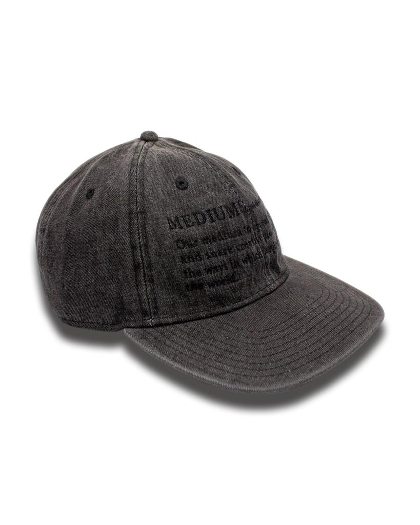 Midieomseu Definition Cap - Black Denim