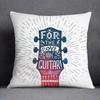 Musical Note Guitar Series Pattern Home Decoration Pillow Case Square Office Cushion Cover
