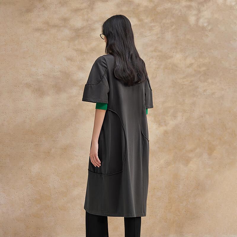 Broadcast Women's Puff Sleeve A-Line Midi Dress