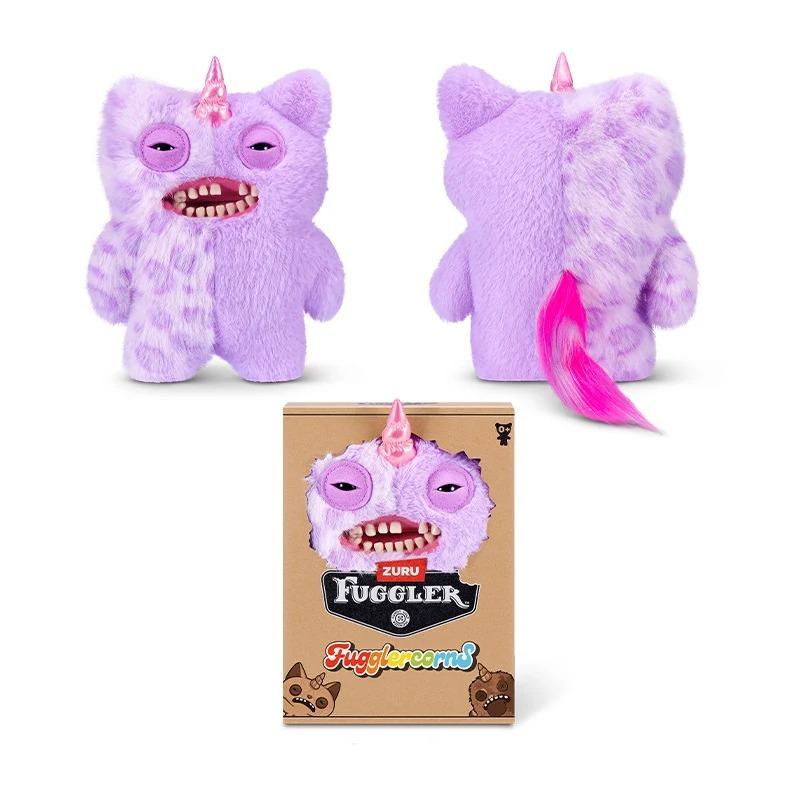Original Fuggler Fugglercorn Hässliches Süßes Einhorn Plüschtiere Rosa Herz Muster Kissen Fugg Lustig Stofftier Süße Cartoon Puppe Zuhause 22CM