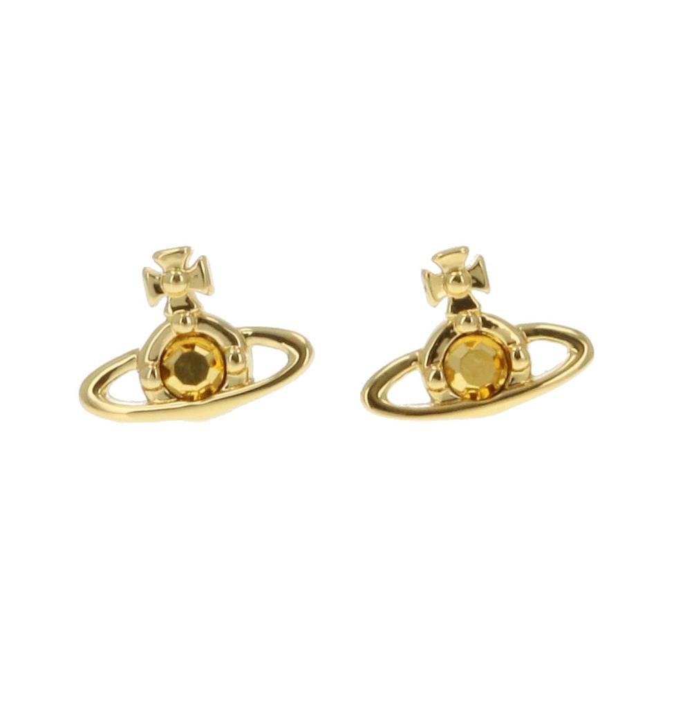 VIVIENNE WESTWOOD Nano Solitaire Brass Earrings Women's 62010037/02R774 [Used]