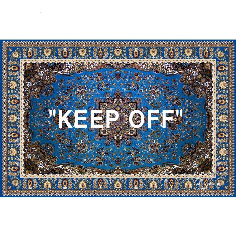 KEEP OFF Letter Printed Living Room Decoration Carpet Bedroom Beside Kitchen Floor Mat Sofa Coffee Table Area Rugs Soft Doormats