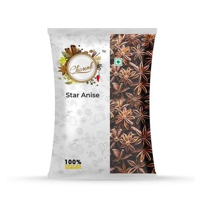 Chounk Anice Stellato Spezie Intere Naturali | Chakri Phool Biologico | Badiyan Phool Spezie Intere senza Conservanti, senza Additivi | Semi di Anice Stellato 100g