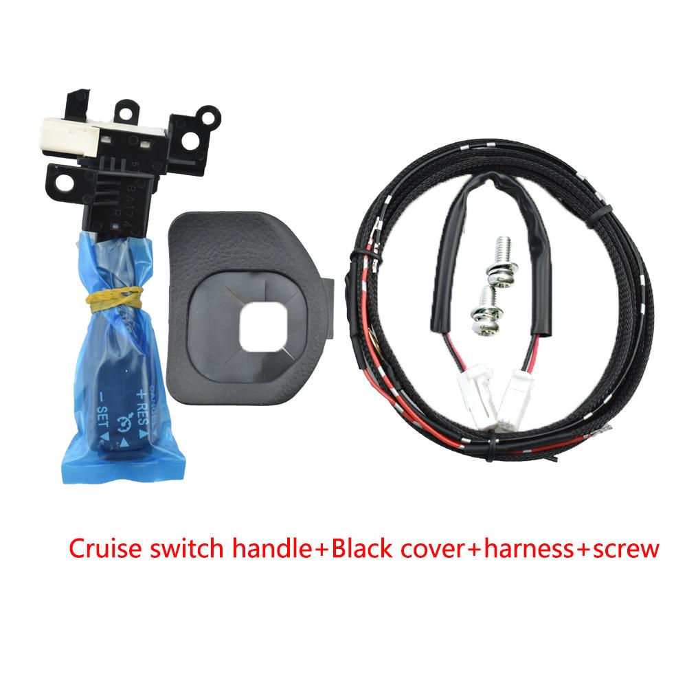 New Cruise Control Switch 84632-34011 For Toyota Land Cruiser Prado 4000 GRJ120 03-09 Steering Wheel Cover 45186-58020-C0/B0 1SETblackcover