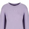 Emporio Armani FW22 Letter Logo Embroidered Solid Color Crew Neck Long Sleeve Sweatshirt Women Sweatshirt Purple 6L2M7D-2J49Z-0831