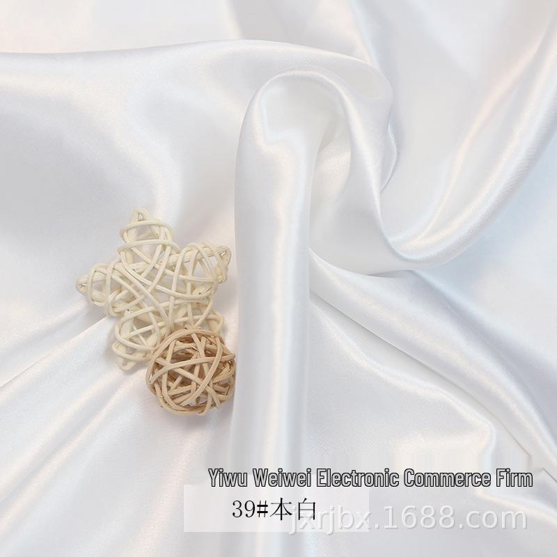 Plain Glossy Imitation Silk Satin Fabric for Clothing, Lining, & Decoration